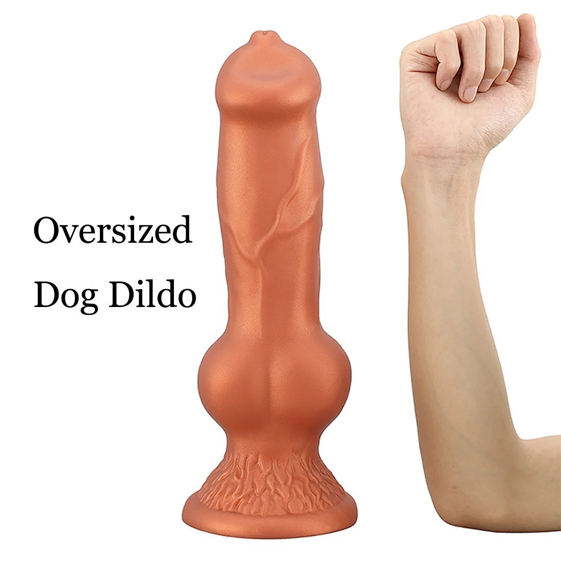 Oversized Liquid Silicone Dog Dildos Anal Plug Soft Penis Anal Dilator Stimulate Vagina Anus Animal Phallus Butt Plug Sex Toys