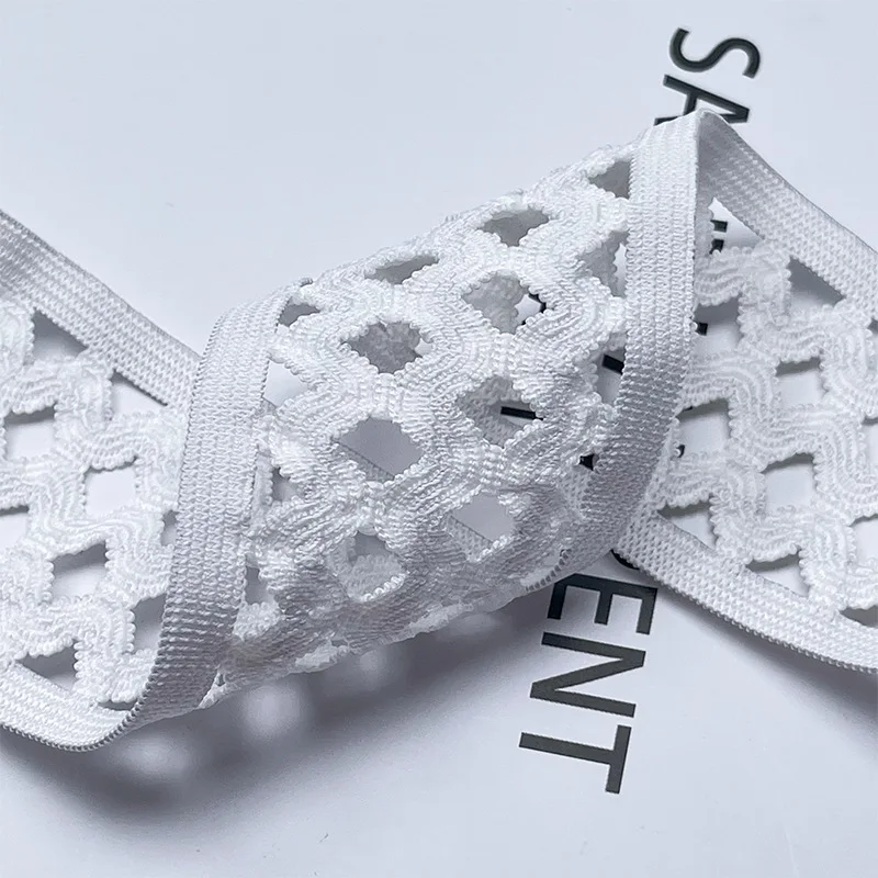 

3/5M Meetee 75mm Mesh Elastic Band for Sewing Supplies Clothes Nylon Rubber Bands Skirt Belt Decorative Ribbons Stretch Tapes