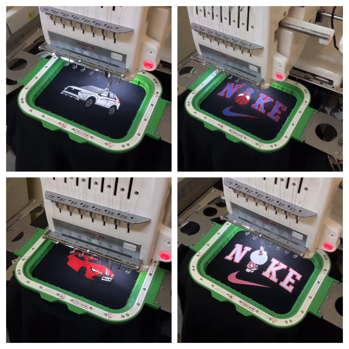 MaggieFrame Magnetic embroidery hoops fit for Janome MB4 MB4SE MB7 MB7E Elna Expressive 940 970 embroidery machine