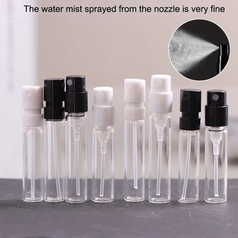 1Pc Mini Bayonet Glass Bottles Fragrance Sample Tester Bottle Vials Refillable Perfume Spray Atomizer Travel Cosmetic Containers