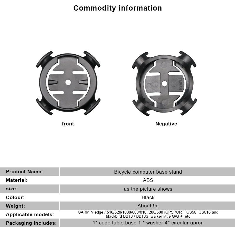حامل كمبيوتر للدراجة لساعة توقيت Garmin Igpsport تقف تمديد محول قوس الدراجة عداد السرعة جبل الملحقات