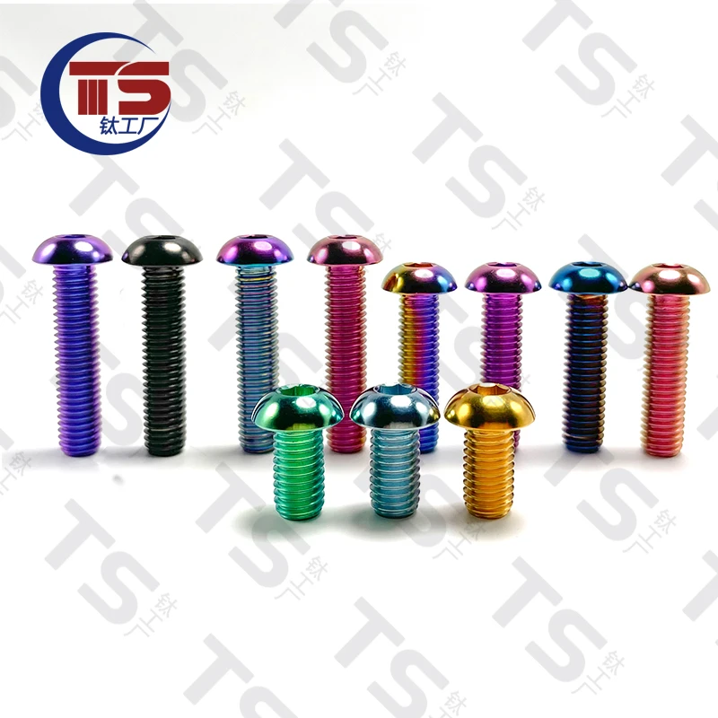 TS Titanium M8x15/20/25/30/35/40mm Hexagon Head Screw for DUCATI Motorcycle Disc Brake Rotor Bolt