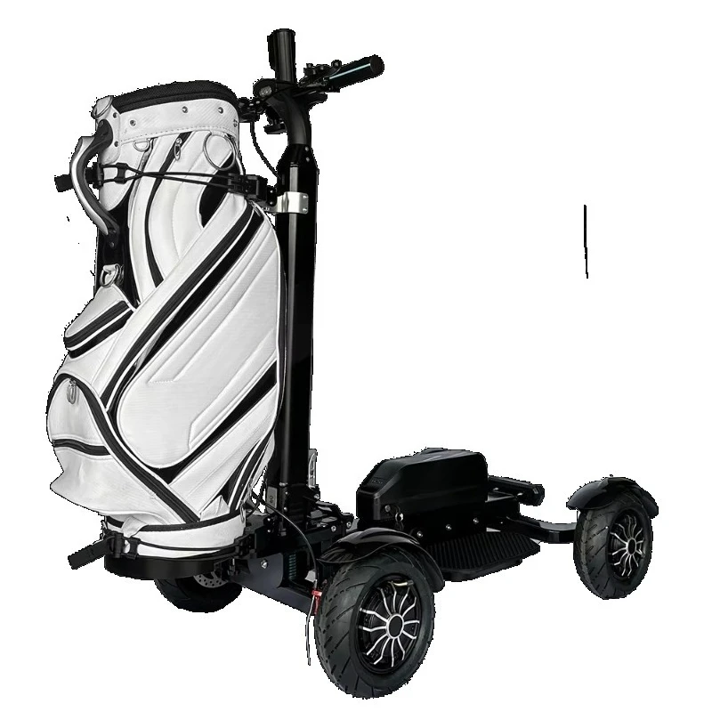 2400W High Power Detachable Golf Scooter 20 Ah Long Range Battery 4-Wheel Foldable Golf Cart Electric