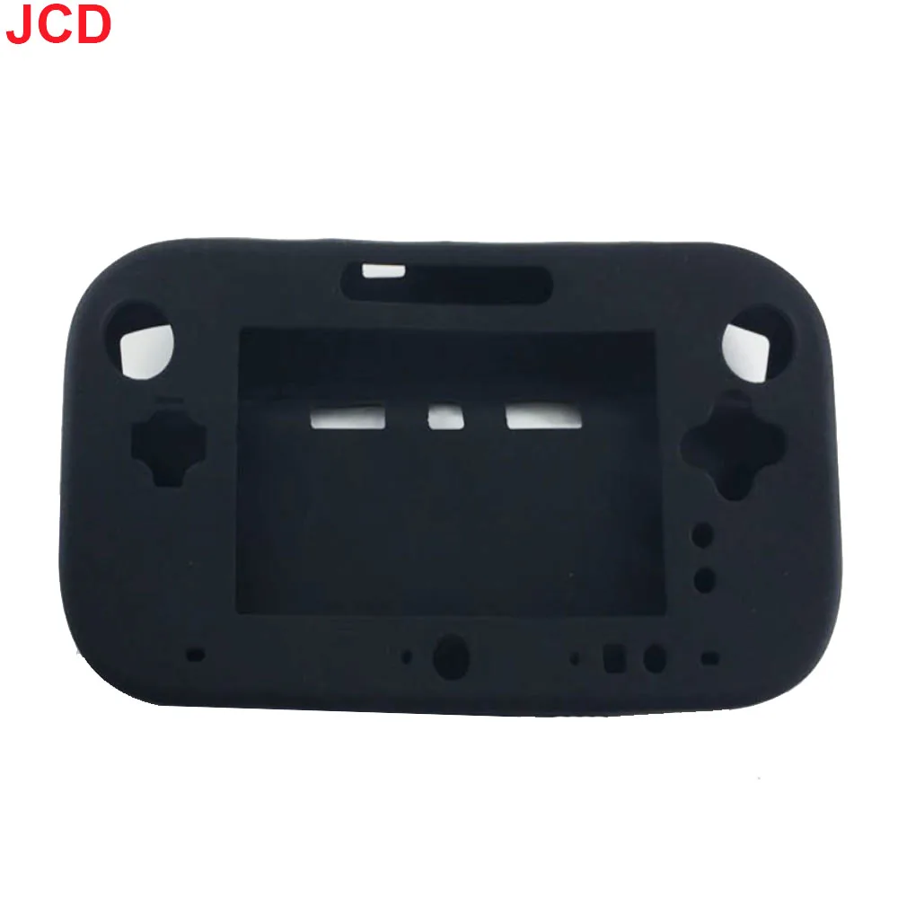 JCD Soft Silicone Rubber Full Body Protector For Wii U Gel Case Cover Skin Shell For Wii U Gamepad Controller Protective Sleeve