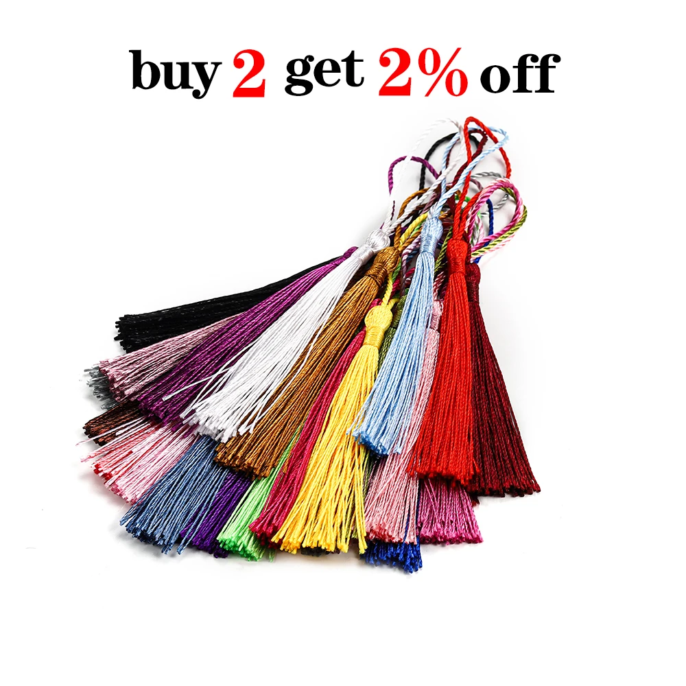 10-30 قطعة 70 مللي متر حبل معلق الحرير شرابة هامش DIY بها بنفسك مفتاح سلسلة القرط السنانير قلادة صنع المجوهرات العثور على المورد اكسسوارات