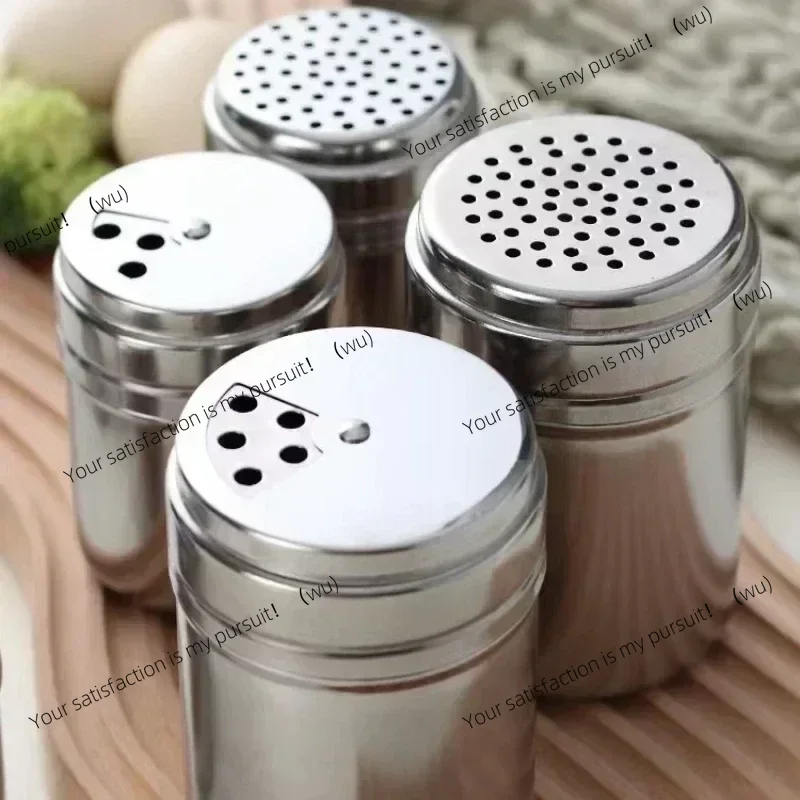 ZOCI-Salt Sugar Bottle Rotating Cover Multi-purpose Stainless Steel Kitchen Gadgets Spice Pepper Shaker Spice Jar Seasoning Can