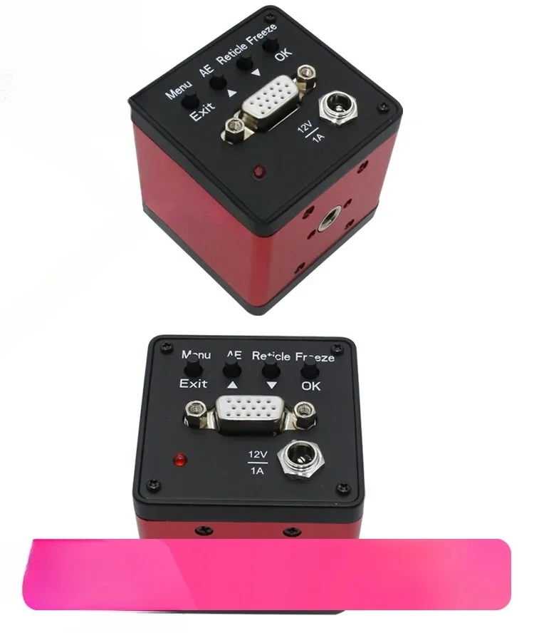 High definition industrial camera microscope head machine positioning detection with cross line 60 frame camera