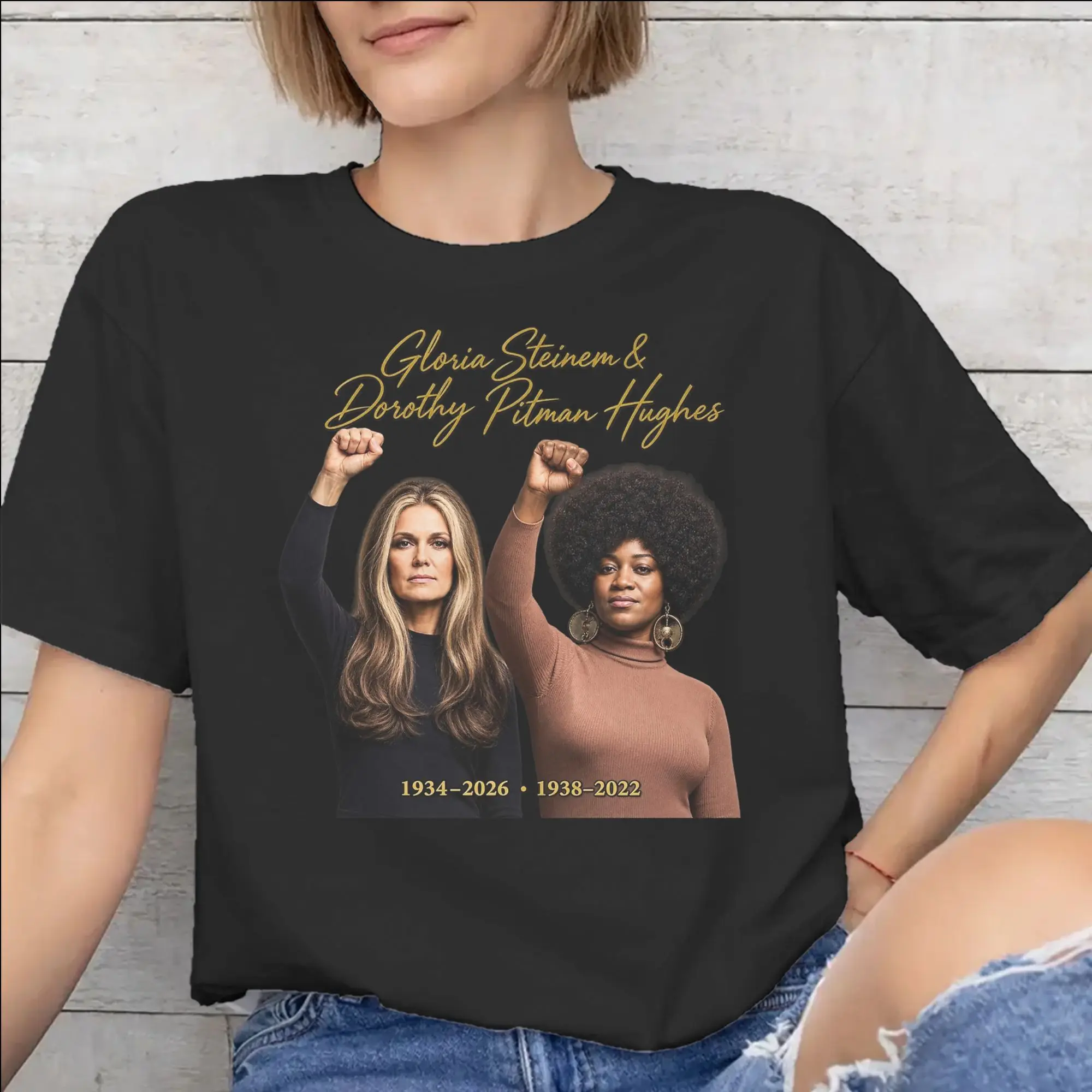 RIP Gloria Steinem  Outfit Men Women T Shirts 100% Cotton Tee Graphic Printed  T-shirt Clothes