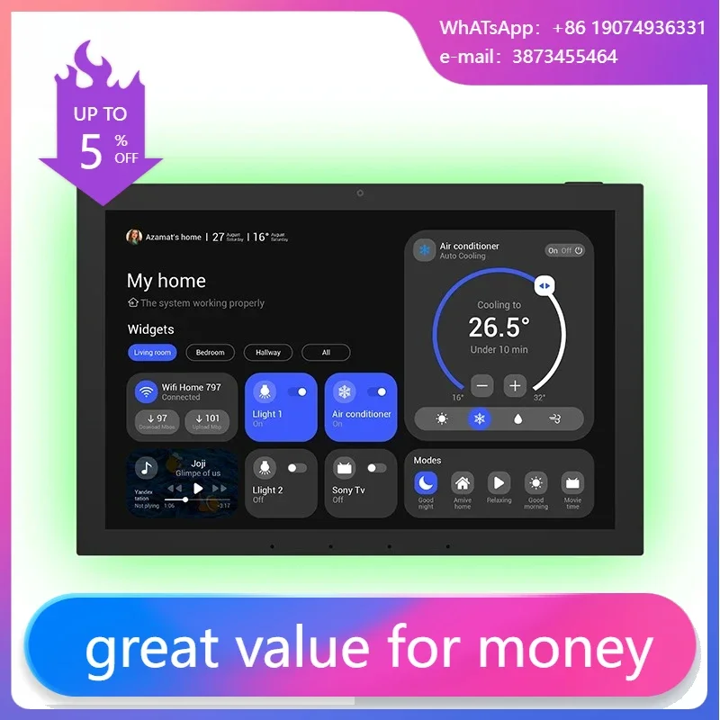 

2024 New Wall Mount Tablet Portable Touch Screen Android Tablet10.1 Inch Smart Home Control Panel Android 13 Tablet