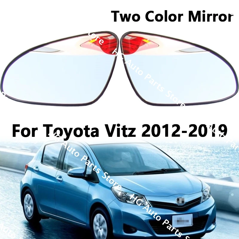 

Accessories Car For Toyota Vitz 2012-2014 2015 2016 2017 2018 2019 Rearview Mirror Glass Outside Door Side Lens With Heating
