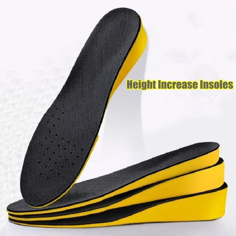 1Pair Women's Sports Insoles for Plantar Fasciitis Shock Absorbing Height Increasing Shoe Pads Comfort Sole for Foot Pain Relief