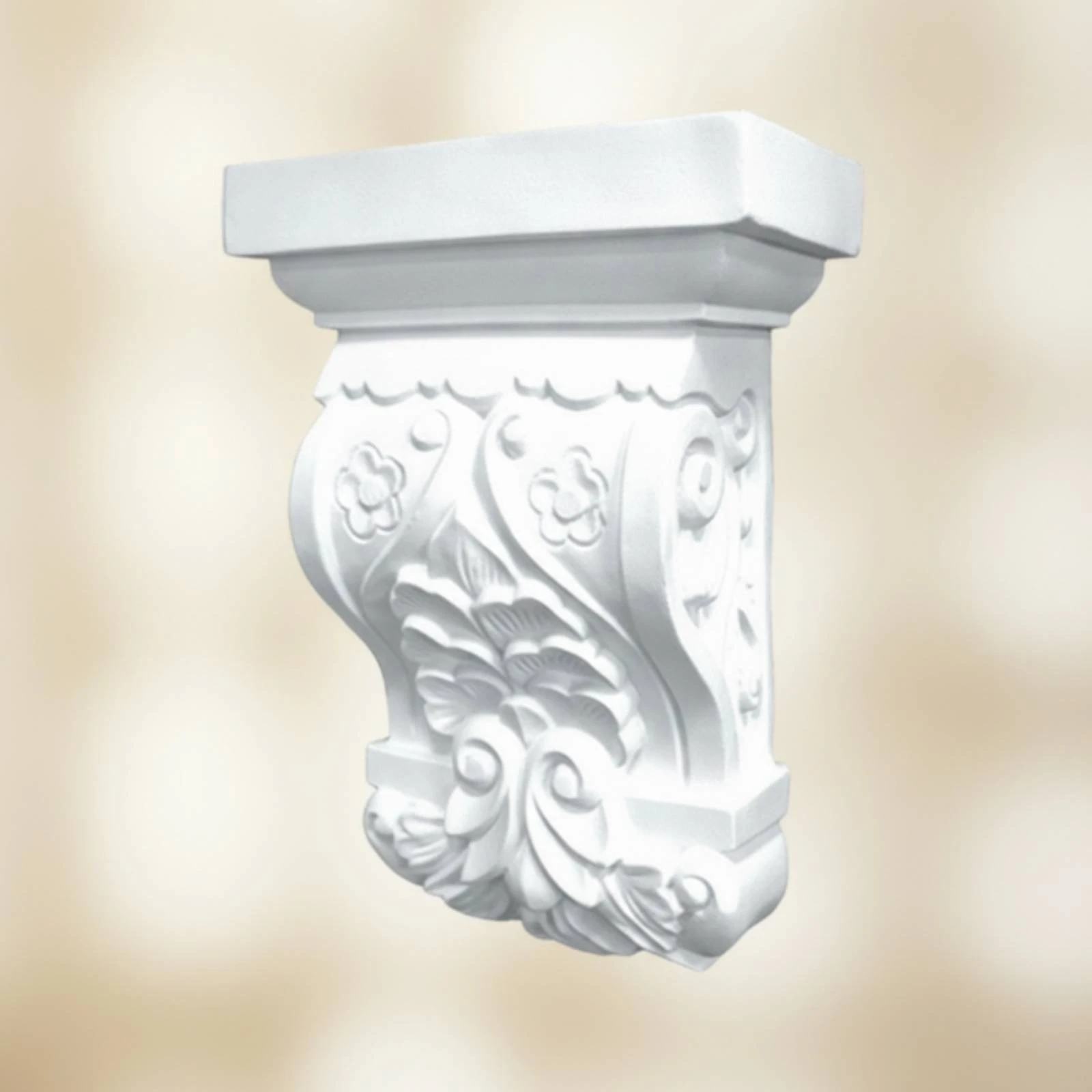 Corbel Bracket Carved Corbel with Scroll Detailing Doorframe Bracket White Doorway Brackets Classic for Interior Designers