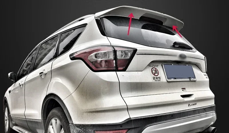 

Подходит для Ford Escape Kuga, внешний АБС-пластик, неокрашенный цвет грунтовки, спойлер на заднее крыло багажника, украшение 2013-2017 2018 2019