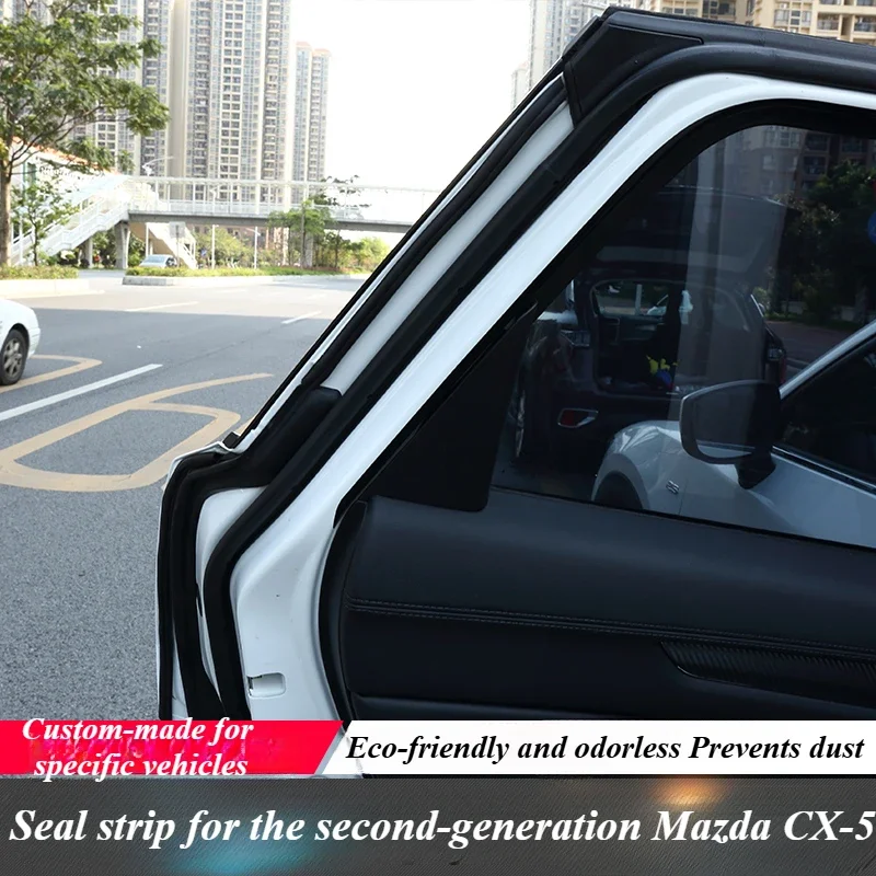 

Car Door Seal Strips Sound Insulation Sealing Protector Weatherstrip Protective Trim StylingAccessories for 2017-2024 Mazda CX-5