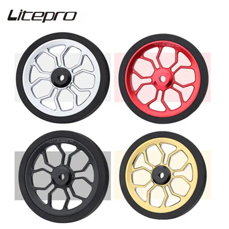 AliExpress Liteproelite Bike Easy Wheel Large 82mm Spider Shape Easy Wheels Enlarged Modified Bearing Rolling Wheel For Brompton Bicycle