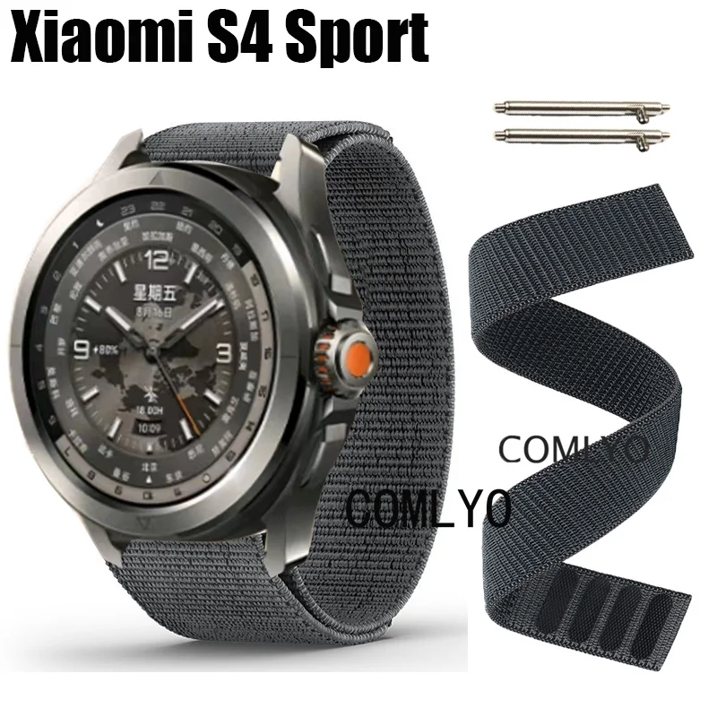 NEW For Xiaomi Watch S4 Sport Strap Nylon Smart Watch Band Hook&Look Soft Belt Watchband