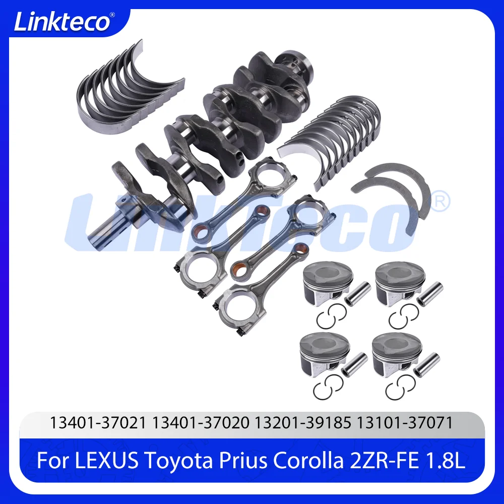 Engine Crankshaft Kit With Piston Fit 1.8 L 2ZRFE For LEXUS CT200H Toyota Prius AURIS AVENSIS Saloon VERSO Corolla 1.8L 08-21
