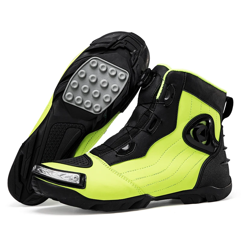 

Microfiber Leather Outdoor Riding Anti-slip Winters Sneakers Shoes Bicycle Mountain Racing Road New Motorcycle Boots Men Women