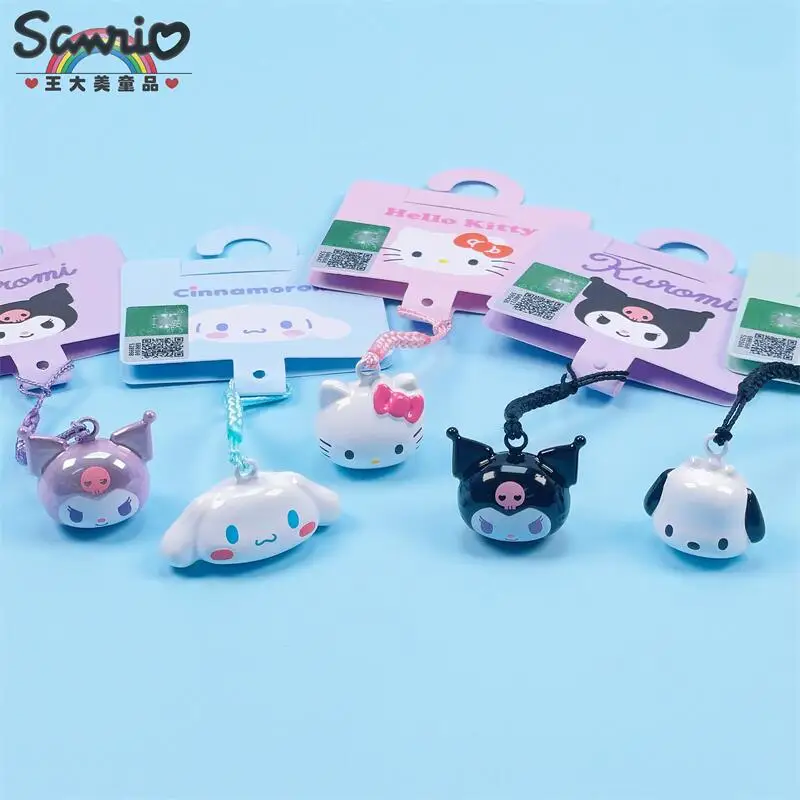 

Аниме Sanrio Water Bell Kawaii Cinnamoroll Hellokitty Kuromi сплав ключ для мобильного телефона керамический брелок рюкзак keyclain