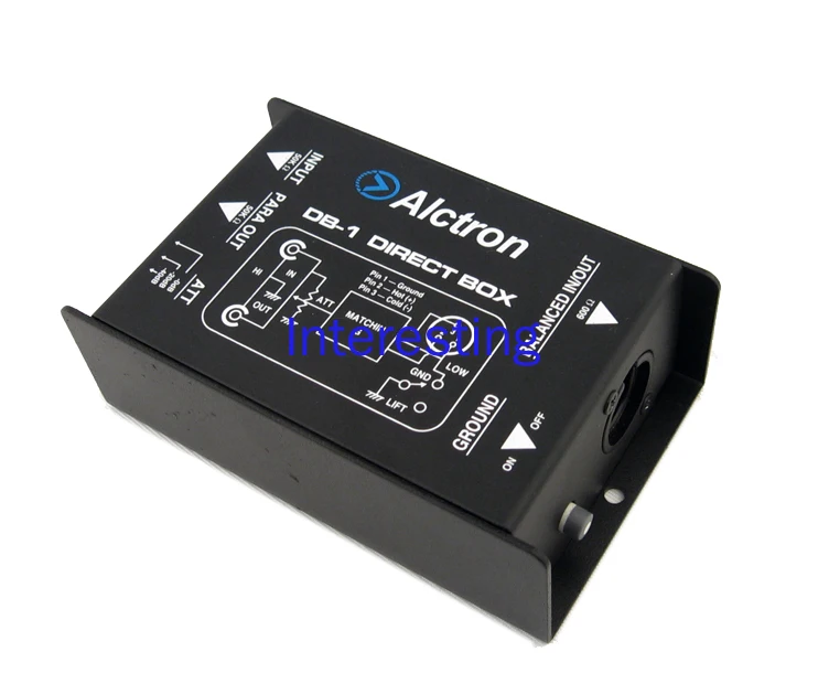 Bass Guitar DI BOX Instrument Sensor DI Box DB-1 Impedance Converter DI Box