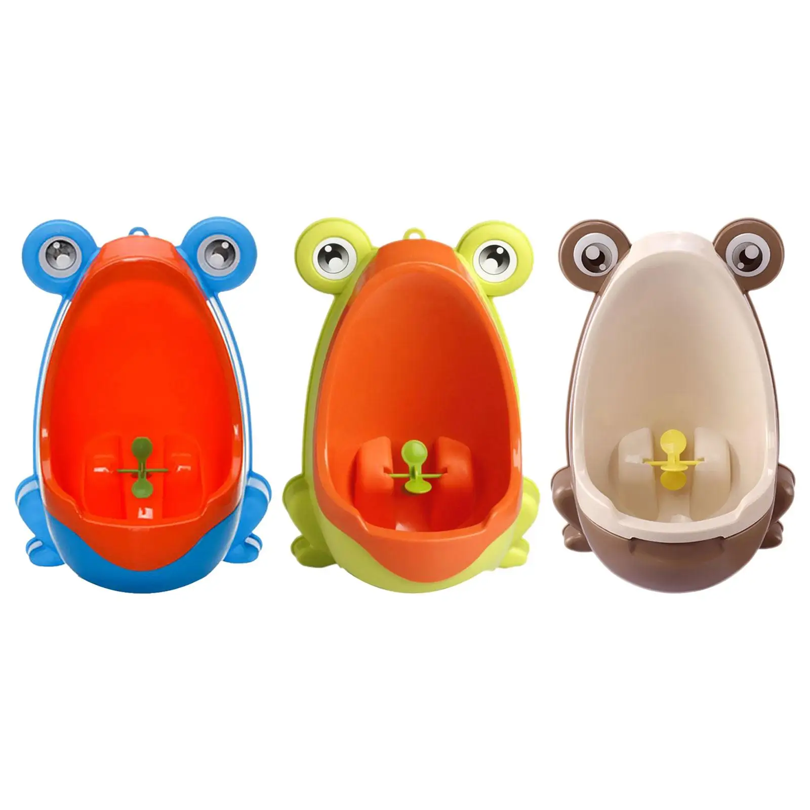 Wall-Mounted Pee for Boys Adjustable Urinal with Frog Theme