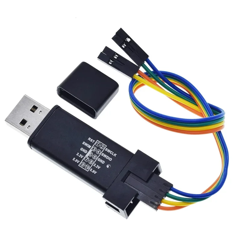 Programador de descarga para arduino, simulador Stlink st-link V2 Mini STM8 STM32, programación con cubierta A41, 1 piezas