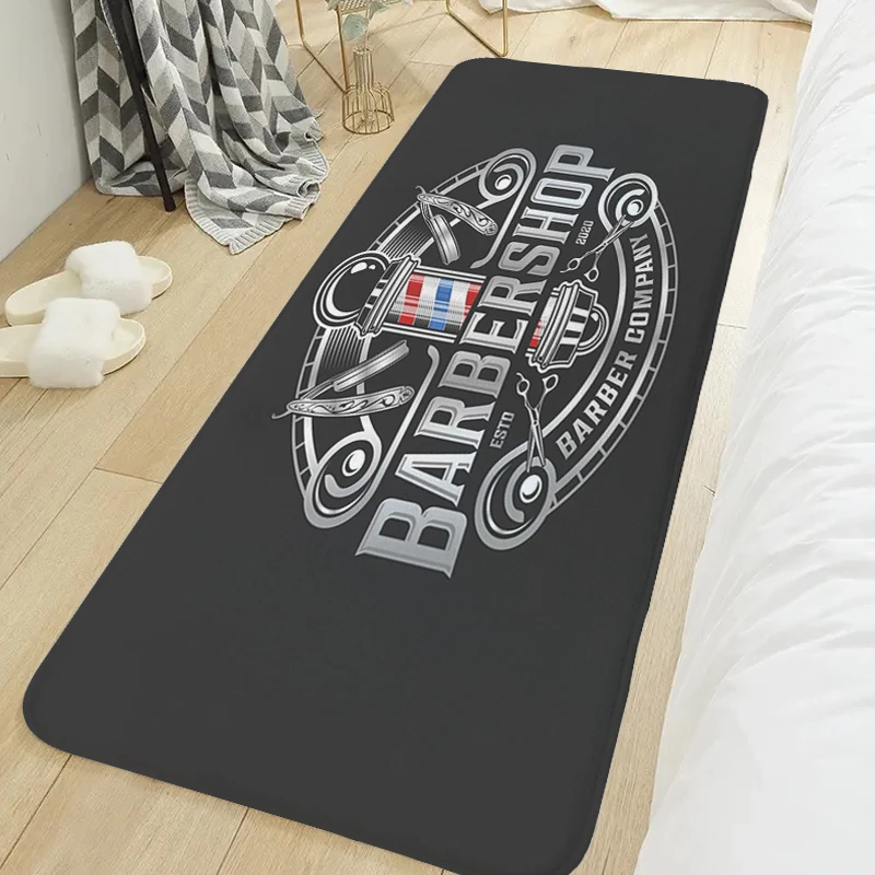 

Barber Shop Bedroom Rug Slip-resistant Living Room Floor Carpet Hallway Balcony Non-slip Kitchen Mat Entrance Door Doormat