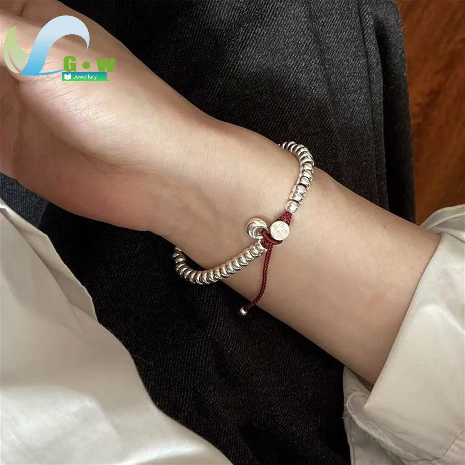 Elegant Fashion Bracelet Women Popular Beaded Wristband Jewelry Daily Wear Charm Gift For Her Girlfriend Wife Birthday Present