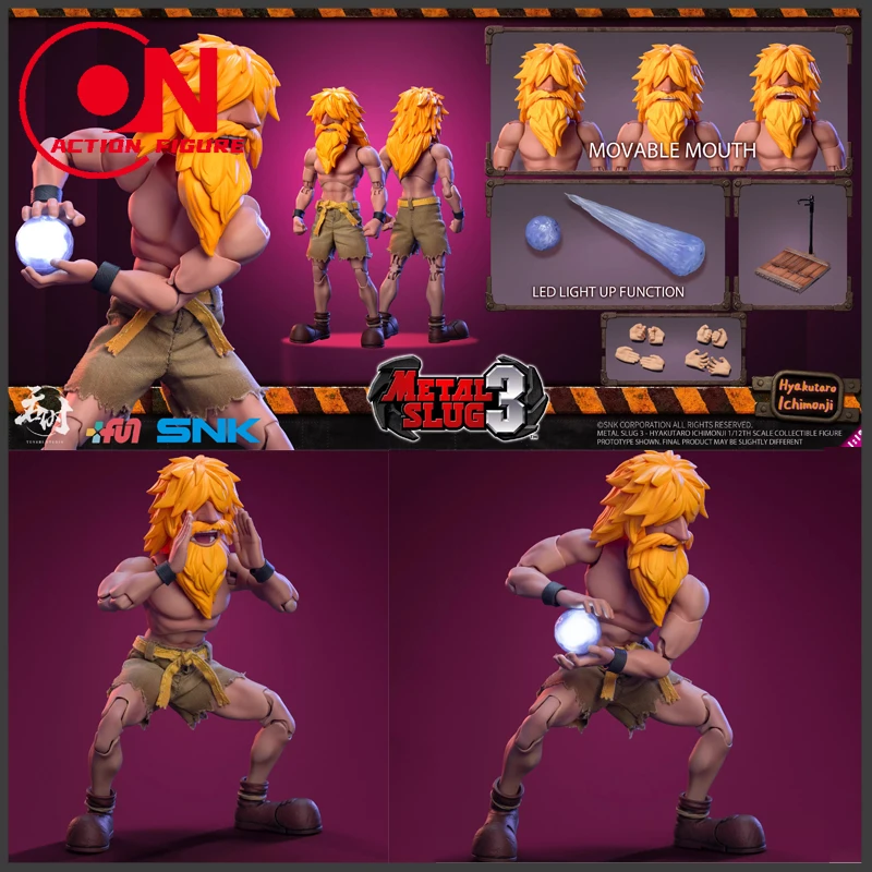 

In Stock TUNSHI STUDIO TS-011 1/12 Hyakutaro Ichimonji Figure With Movable Mouth METAL SLUG 3 Male Soldier Collectible Model