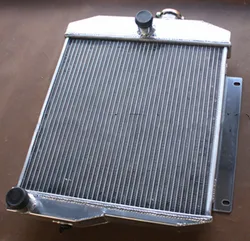 2 Row Aluminum Radiator For 1955 Jeep Willys / 1959-1971 Jeep CJ3 CJ5 CJ6 2.2/3.7L 1963 1964 1965 1966 1967 1968 1969 1970