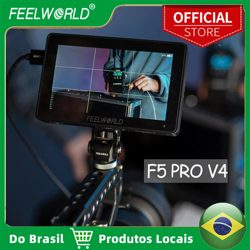 كاميرا Feelworld F5 Pro V4 6 بوصة 4K HDMI على كاميرا DSLR شاشة لمس ثلاثية الأبعاد LUT FHD1920 1080 مساعدة تركيز الفيديو لـ Gimbal