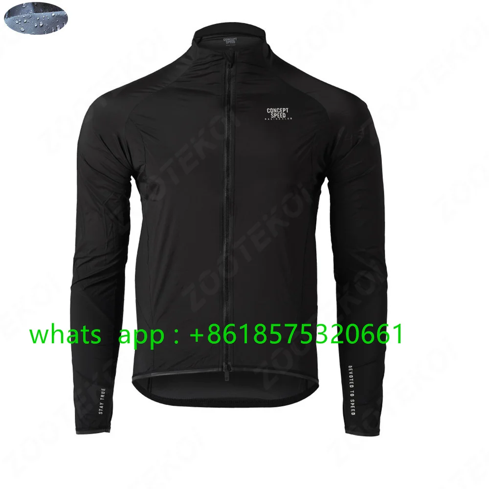 Concept Speed New Unisex Cycling Jacket Waterproof Windbreaker Lightweight Ultralight Long Sleeve Raincoat Summer MTB Bike Vest