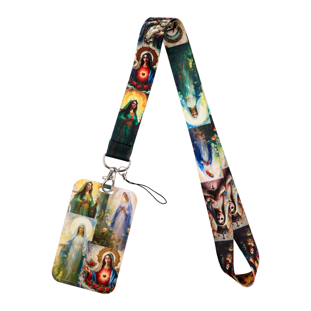 

Virgin Mary God Lanyard For Keychain ID Card Student Cellphone USB Art Painting Badge Holder Neck Straps Phone Accessories Gift