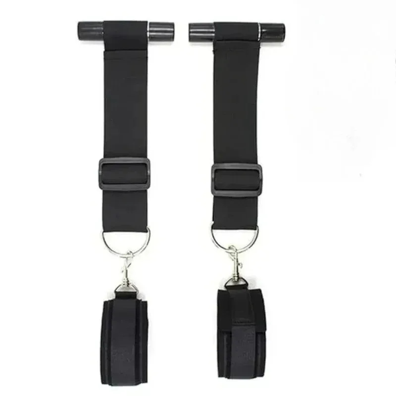 BDSM Door Mount Suspension Swing Harness Restraint Kit Handcuffs Binding Rope Toy For Adult Couple