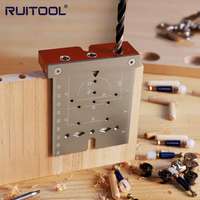 3 in 1 Aluminum Alloy Drill Guide Jig Punch Locator Board Drilling Position Marking Furniture Assemble Woodworking Tool