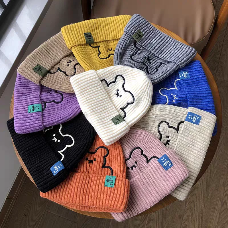 عيد الميلاد الكرتون متماسكة قبعة الشتاء قبعة صوفية سميكة قبعة دافئة للأطفال الخريف في الهواء الطلق قبعة أنيقة على الموضة مريحة #3