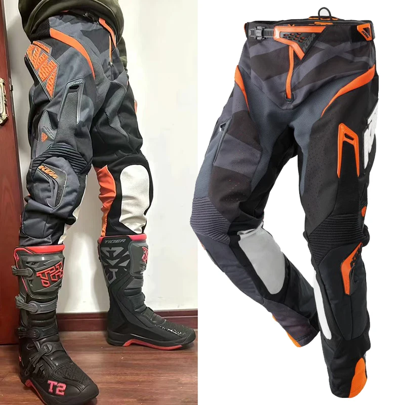 

Original KTM Men Motocross Pants BMX ATV Dirt Bike Offroad Motorcycle Rally Pants 600D Oxford Wear Resistant MX Racing Pants
