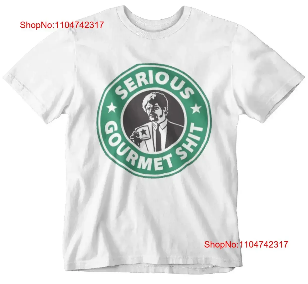 Pulp Fiction T Shirt Retro Cool Serious Gourmet Movie 80s UK vintage Washed Stretched streetwear Soft Casual Versatile Stylish