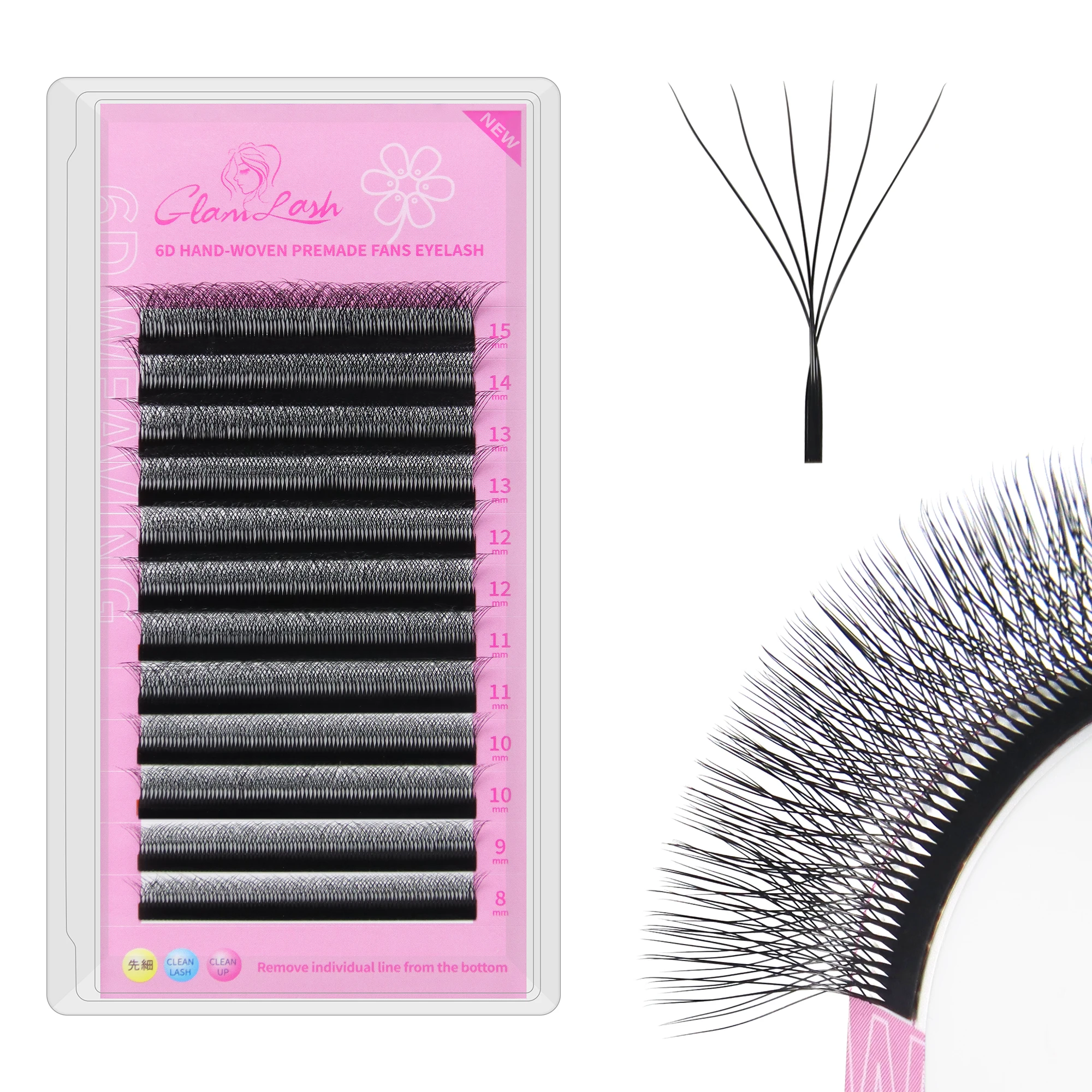 GLAMLASH 6DW Wimperverlenging CDLLUM Curl Valse 6D Wimpers