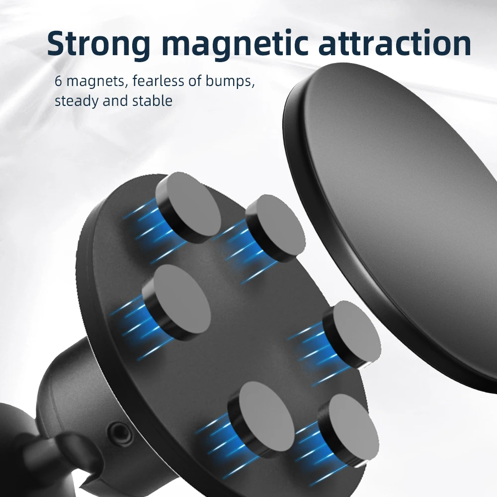 Flymile-trípode de cabeza esférica para Cámara de Acción, montaje magnético fuerte con tornillo 1/4, para Gopro Insta360, Smartphone