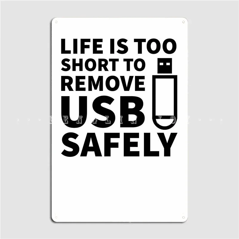 Usb It Administrator Metal Sign Club Home Home Customize Plates Tin Sign Poster