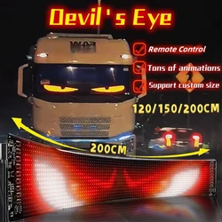 Devil's Eye flexible LED screen 12V-24V Truck Decoration Atmosphere Light Video-driven Extra large smart decor light Accessories