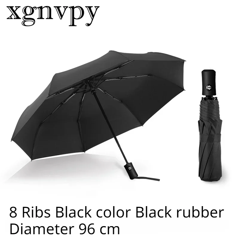 xgnvpy Fully Automatic Folding Umbrella Men Women Luxury Business Windproof Sun Parasol Rain Umbrella