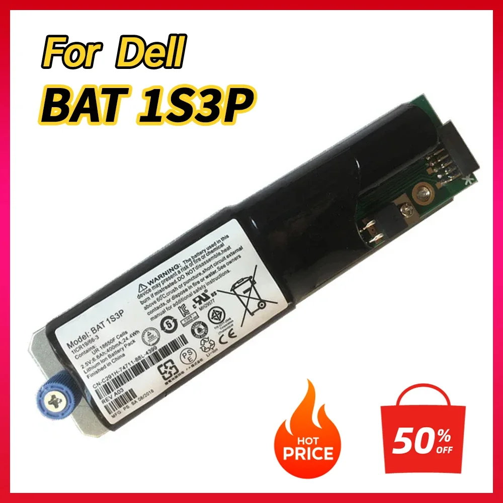 

100% NEW Original BAT 1S3P Controller Battery for Dell C291H JY200 FF243,For Powervault MD3000 MD3000i DS3400 Battery