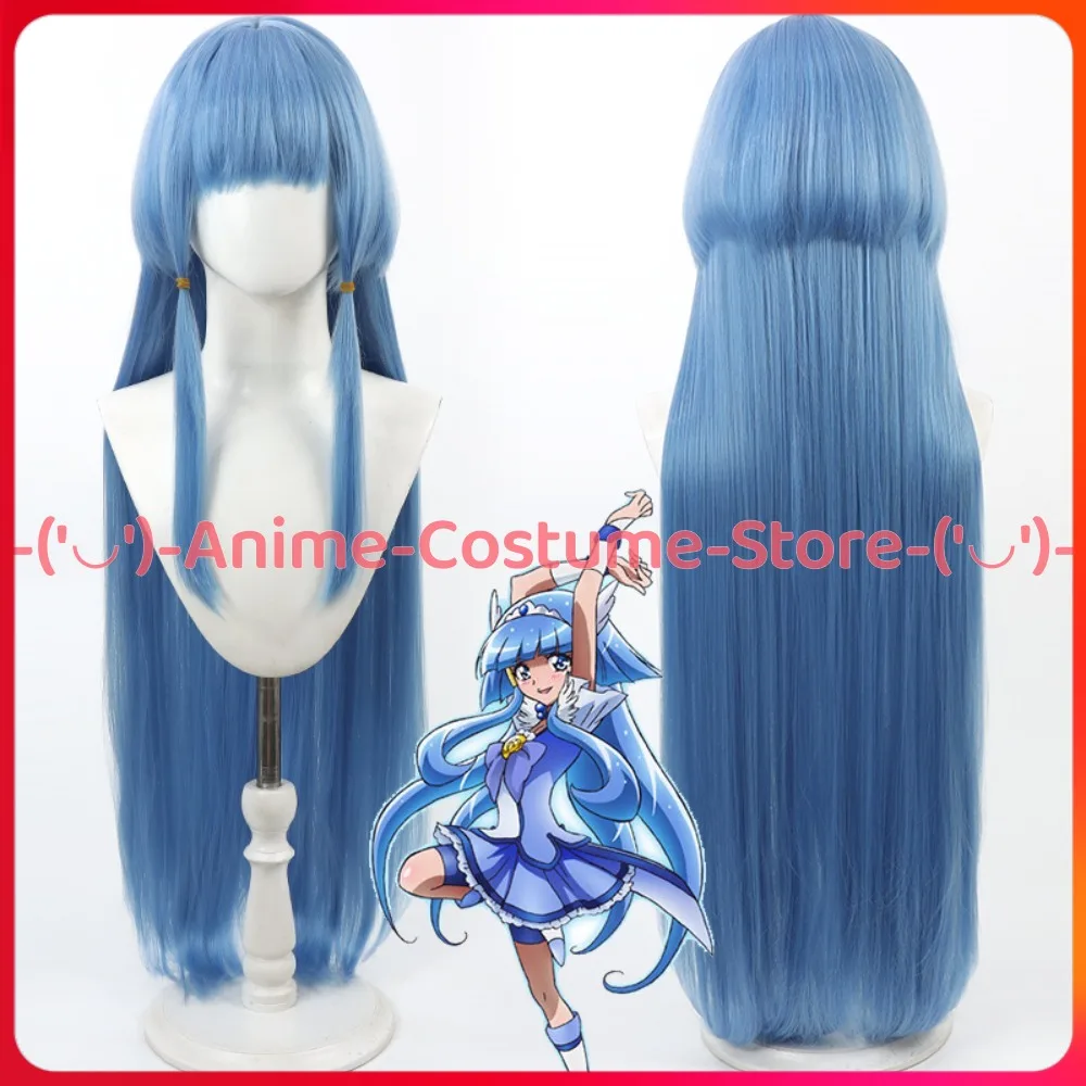 

Pretty Cure Красивая Русалка Аоки Рейка Косплей Парик Аниме Игровой Персонаж Хэллоуин Карнавальный Костюм Партии Парики Синтетические Волосы
