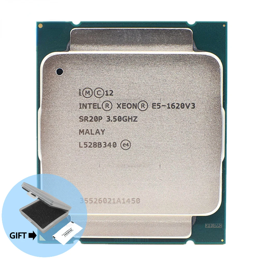 Intel-procesador Xeon E5 1620 V3 SR20P 3,50 GHz, 4 núcleos, 10M, LGA 2011-3, CPU