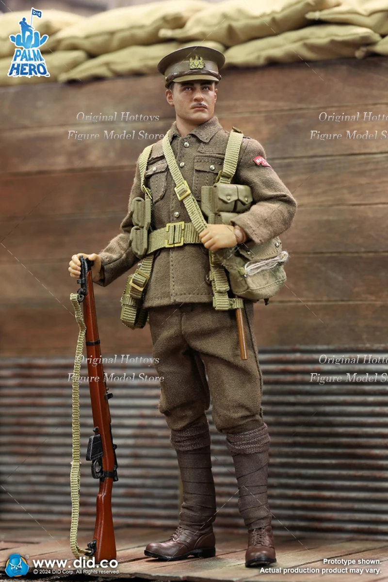 XB80028 1/12 Scale Male Soldier World War I British Infantry Albert Brown Full Set 6-inches Action Figure Model Collection