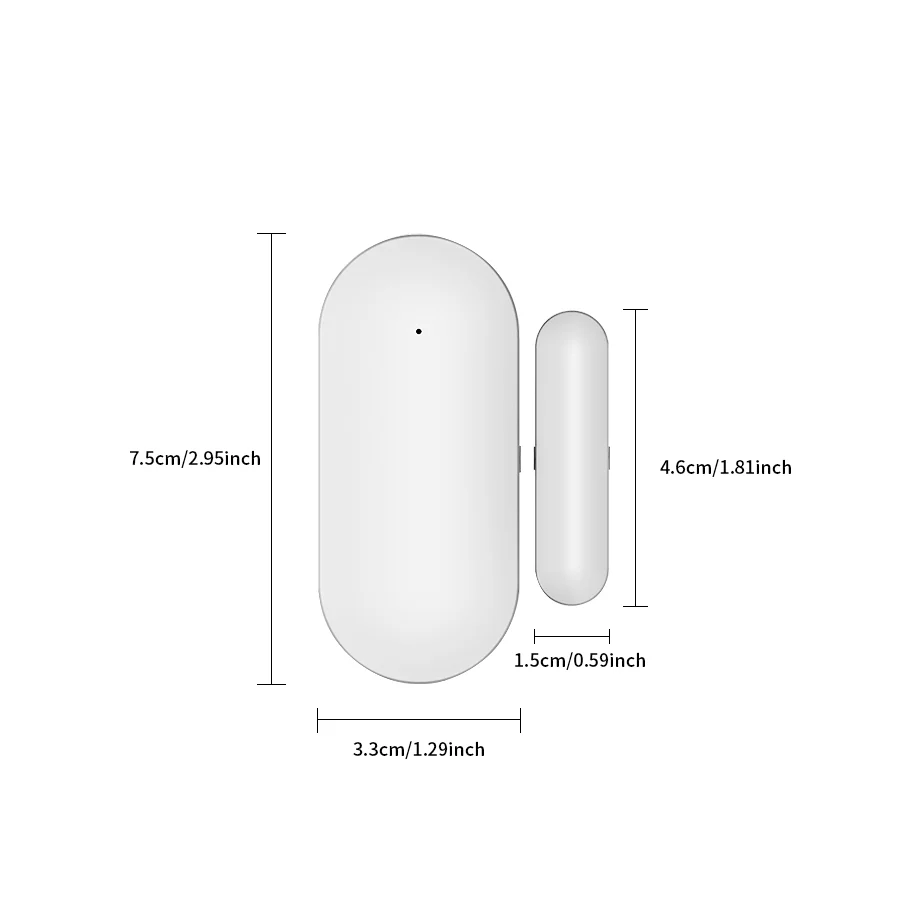 8PACKS Tuya Zigbee Door Sensor Window Detectors Magnetic Sensor Smart Home Security Protection Remote Monitor From APP