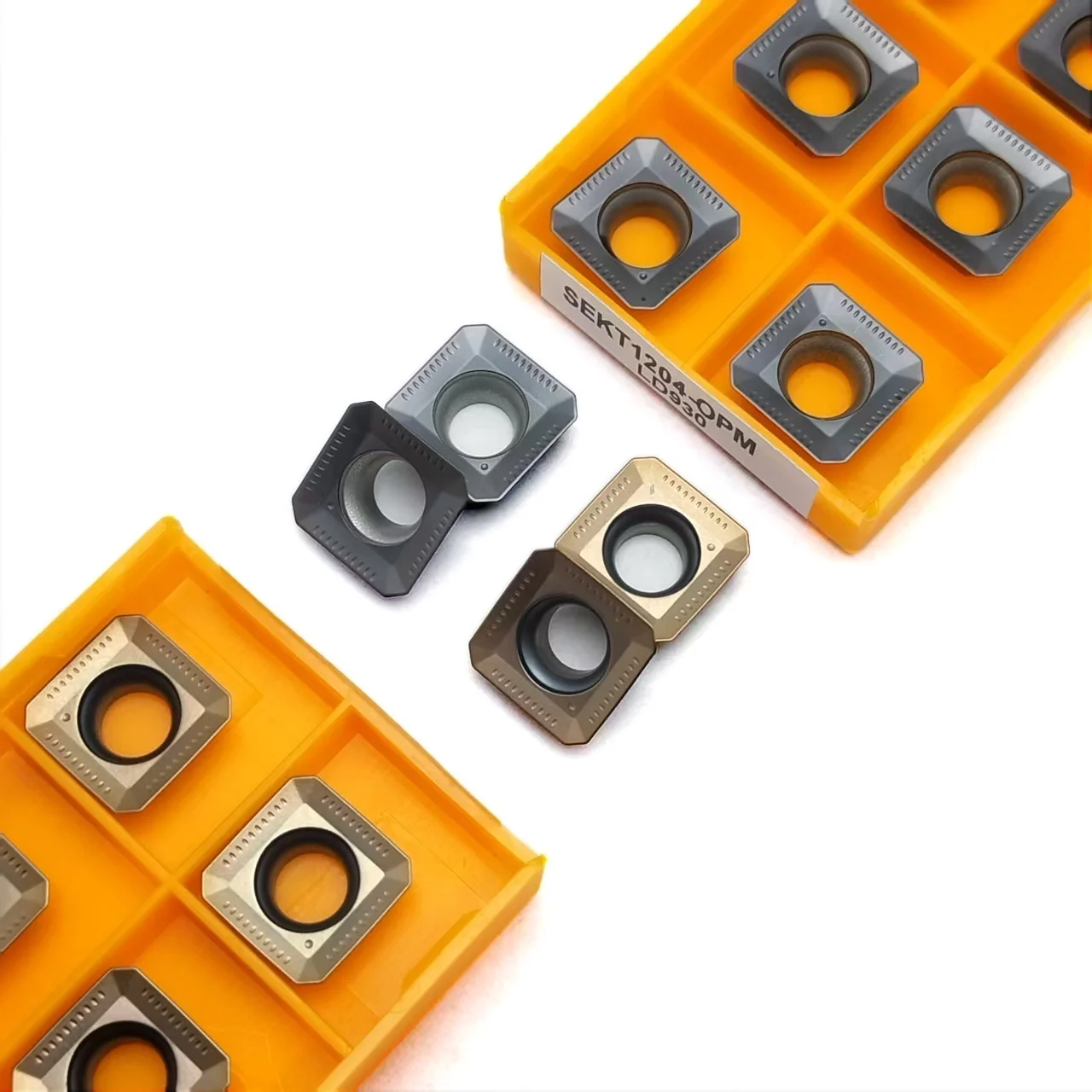 SEKT SEKN1204 OPM Carbide Inserts Fit KM12 Milling Cutter CNC Cutting Blades For Stainless Steel Machining