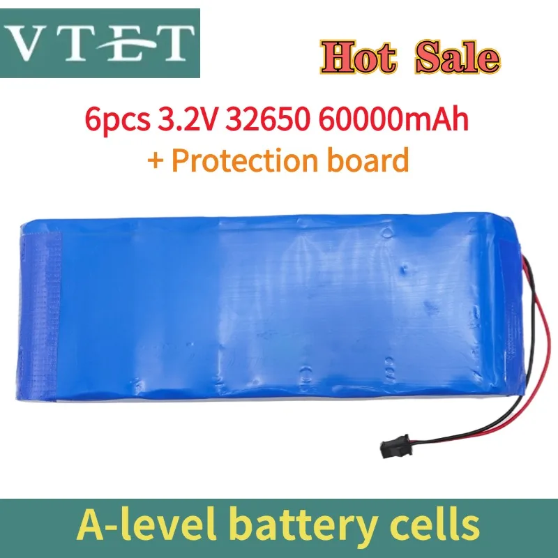 2024 VTET Solar Lamp Battery 3.2V Large Capacity Lithium Battery Solar Street Lamp Floodlight Battery with Protection Panel BMS